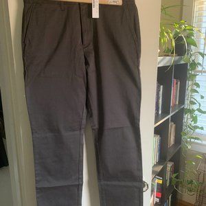 J. Crew 1040 athletic fit stretch chino coal grey